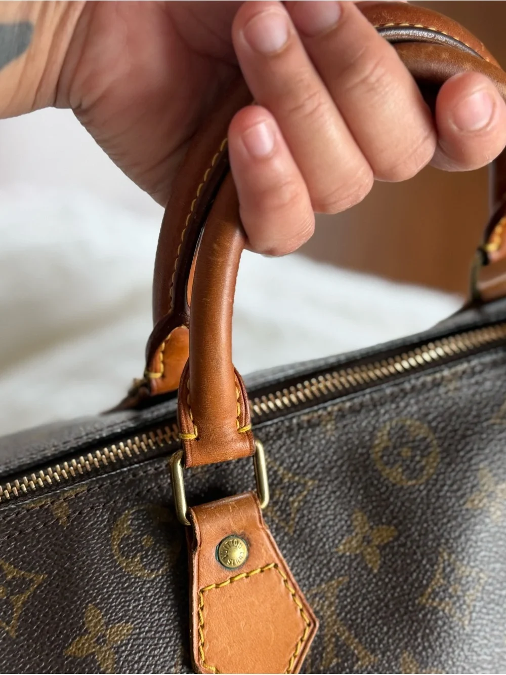 Louis Vuitton Monogram Canvas Duffel Bag in Brown and Tan